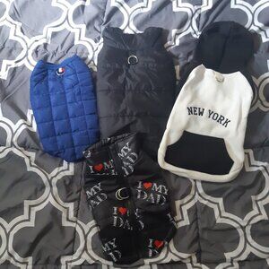 NWOT Bundle of 4 dog jackets